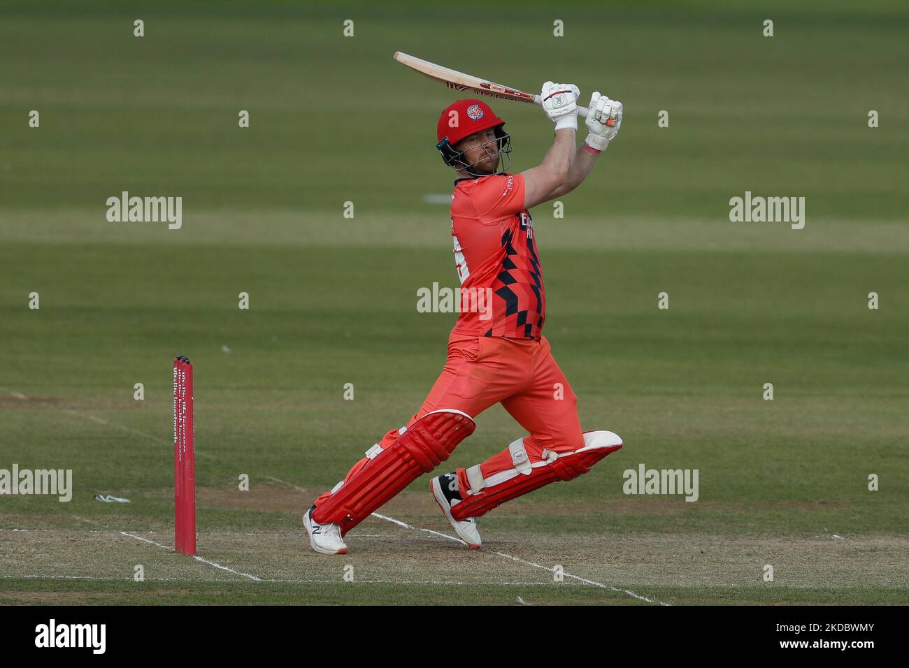 Steven Croft de Lancashire Lightning chauves-souris lors du match de Vitality Blast T20 entre le Durham County Cricket Club et Lancashire au Seat unique Riverside, Chester le Street, le vendredi 10th juin 2022. (Photo de will Matthews/MI News/NurPhoto) Banque D'Images