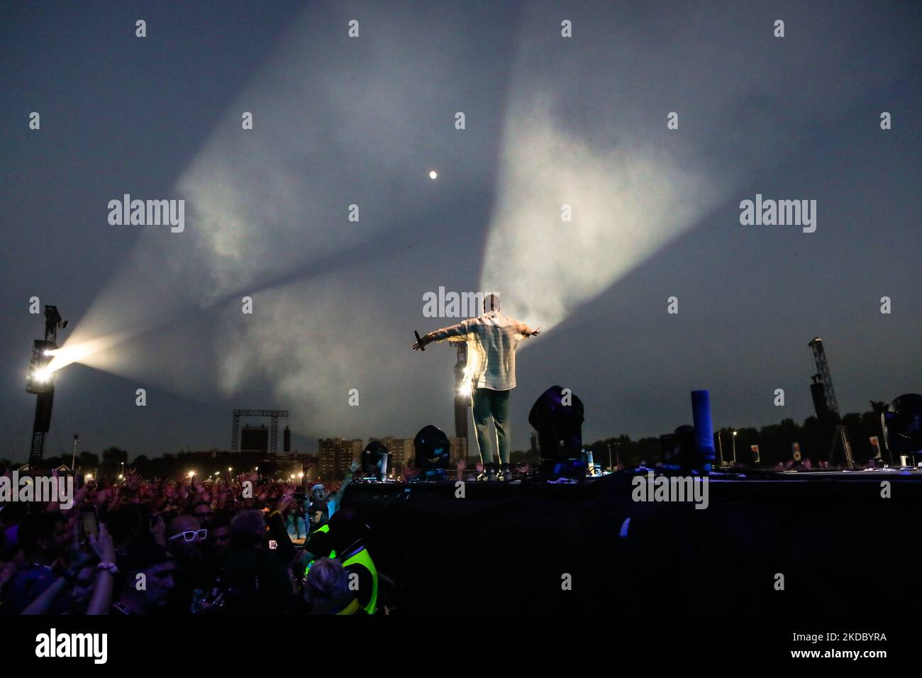 DaN Reynolds d'imagine Dragons en concert au festival IDAYS à Milan, en Italie, sur 11 juin 2022. (Photo par Mairo Cinquetti/NurPhoto) Banque D'Images