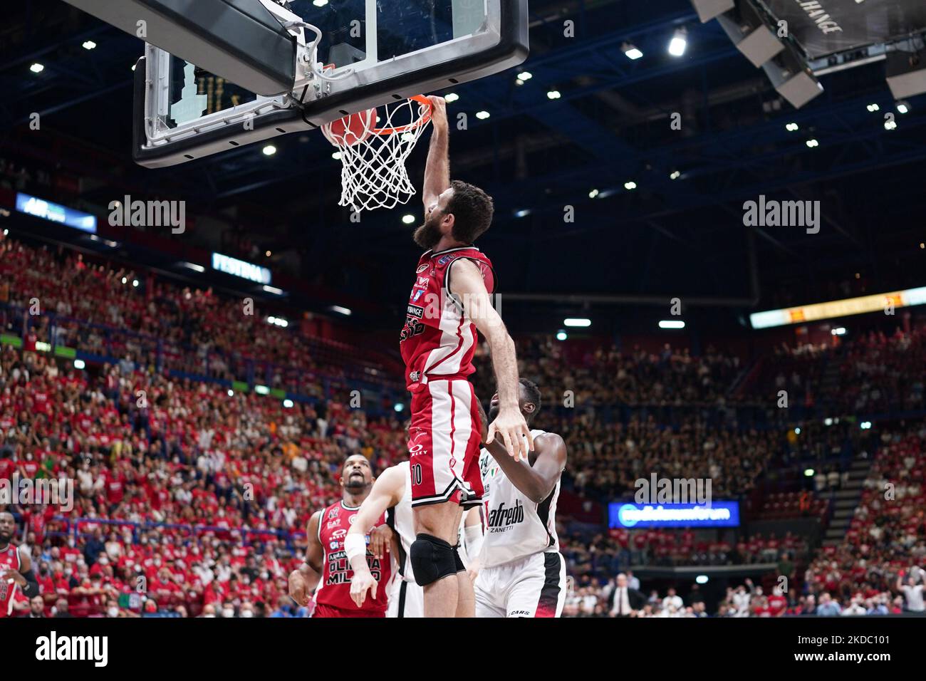 Gigi Datome (AX Armani Exchange Olimpia Milano) lors de la finale 3 du championnat italien de basket-ball A série - AX Armani Exchange Milano vs Virtus Segafredo Bologna on 12 juin 2022 au Forum Mediolanum de Milan, Italie (photo de Simone Lucarelli/LiveMedia/NurPhoto) Banque D'Images