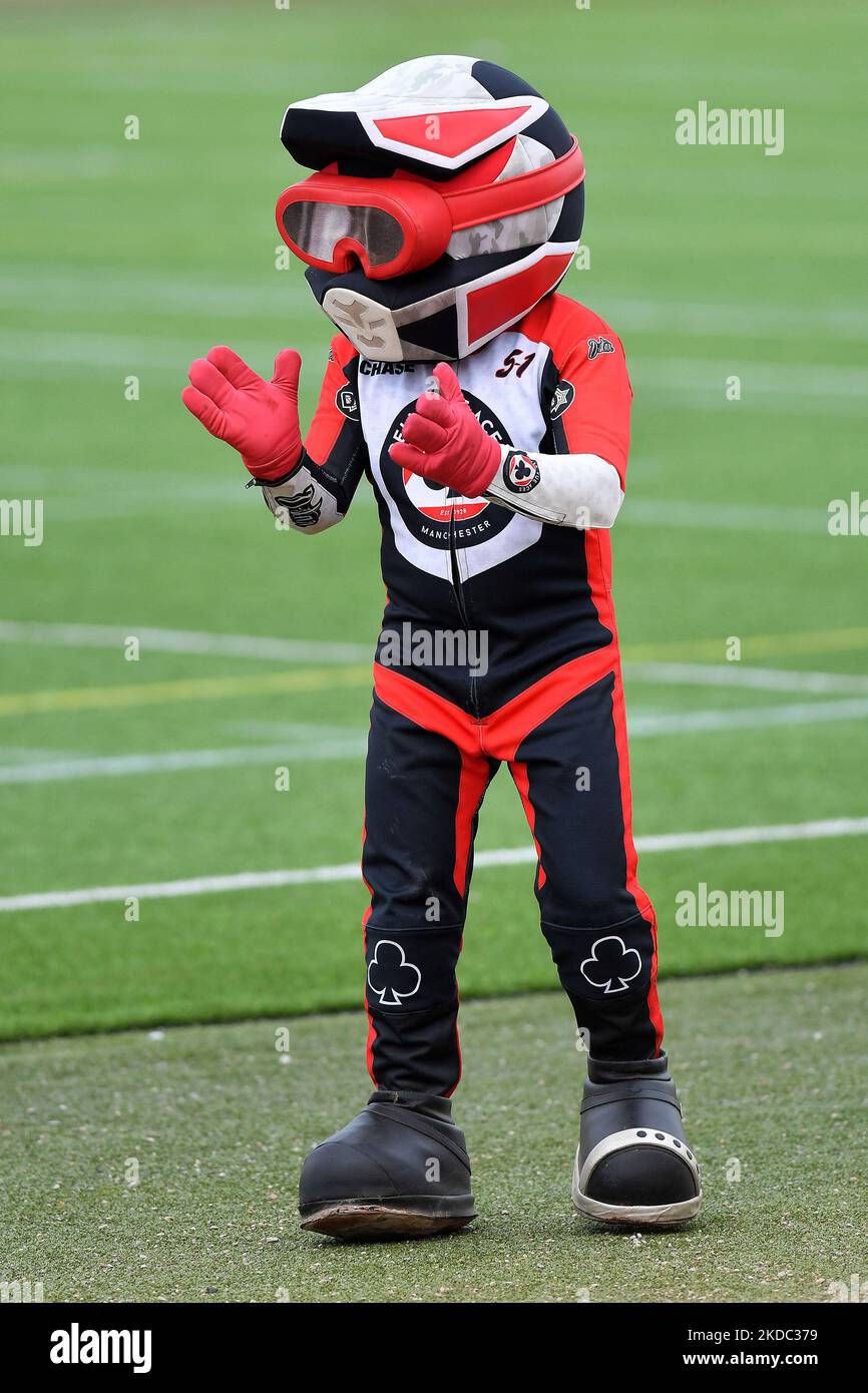 Chase the Ace lors du match SGB Premiership entre Belle vue Aces et Wolverhampton Wolves au National Speedway Stadium, Manchester, le lundi 13th juin 2022. (Photo d'Eddie Garvey/MI News/NurPhoto) Banque D'Images