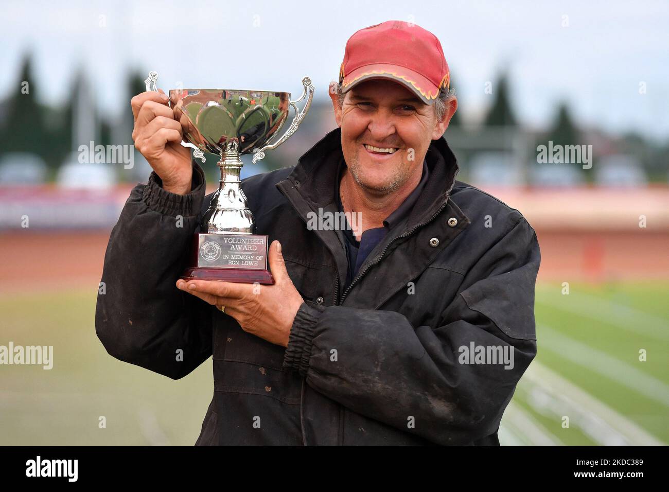 Graham Bell (bénévole de l'année) lors du match SGB Premiership entre Belle vue Aces et Wolverhampton Wolves au National Speedway Stadium, Manchester, le lundi 13th juin 2022. (Photo d'Eddie Garvey/MI News/NurPhoto) Banque D'Images