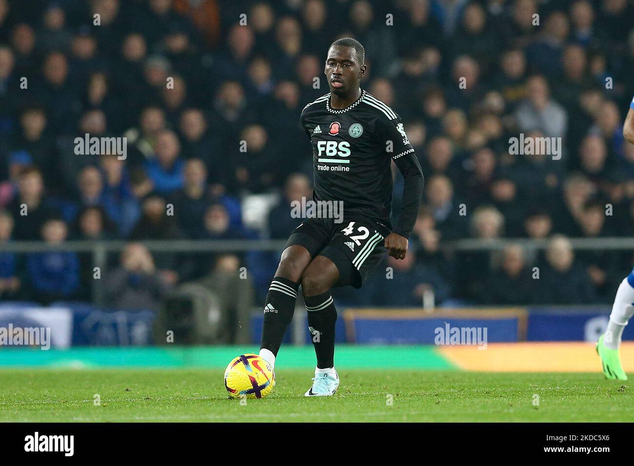 Everton, Royaume-Uni. 05th novembre 2022. Boubakary Soumare de Leicester City en action. Premier League Match, Everton v Leicester City à Goodison Park à Liverpool le samedi 5th novembre 2022. Cette image ne peut être utilisée qu'à des fins éditoriales. Utilisation éditoriale uniquement, licence requise pour une utilisation commerciale. Aucune utilisation dans les Paris, les jeux ou les publications d'un seul club/ligue/joueur. photo par Chris Stading/Andrew Orchard sports Photography/Alamy Live News crédit: Andrew Orchard sports Photography/Alamy Live News Banque D'Images