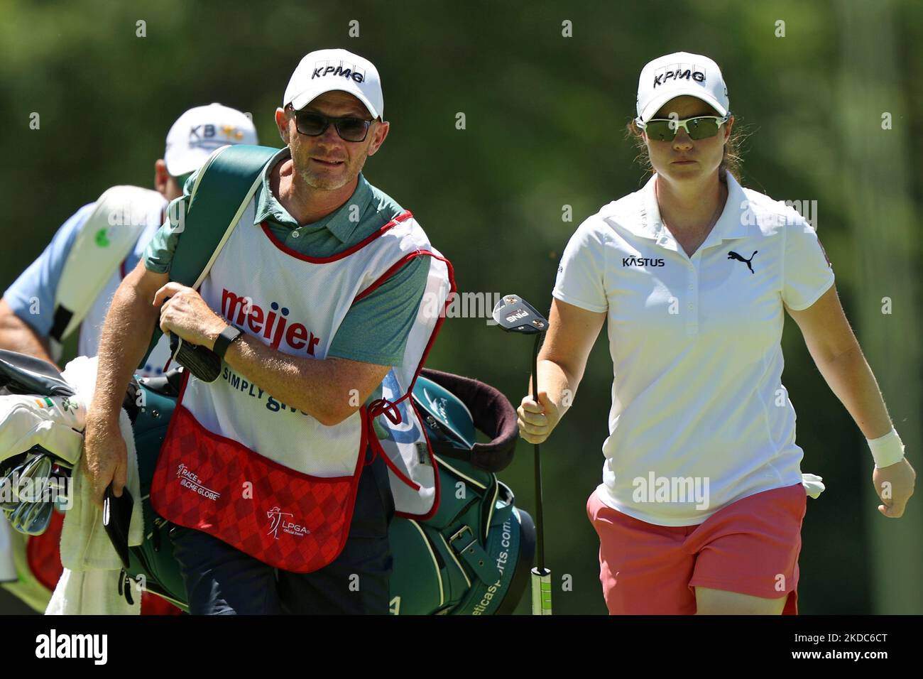 Leona Maguire d'Irlande approche le vert 16th lors de la première partie du Meijer LPGA Classic pour le tournoi de golf Simply Gun au Blythefield Country Club à Belmont, MI, USA jeudi, 16 juin 2022. (Photo de Jorge Lemus/NurPhoto) Banque D'Images