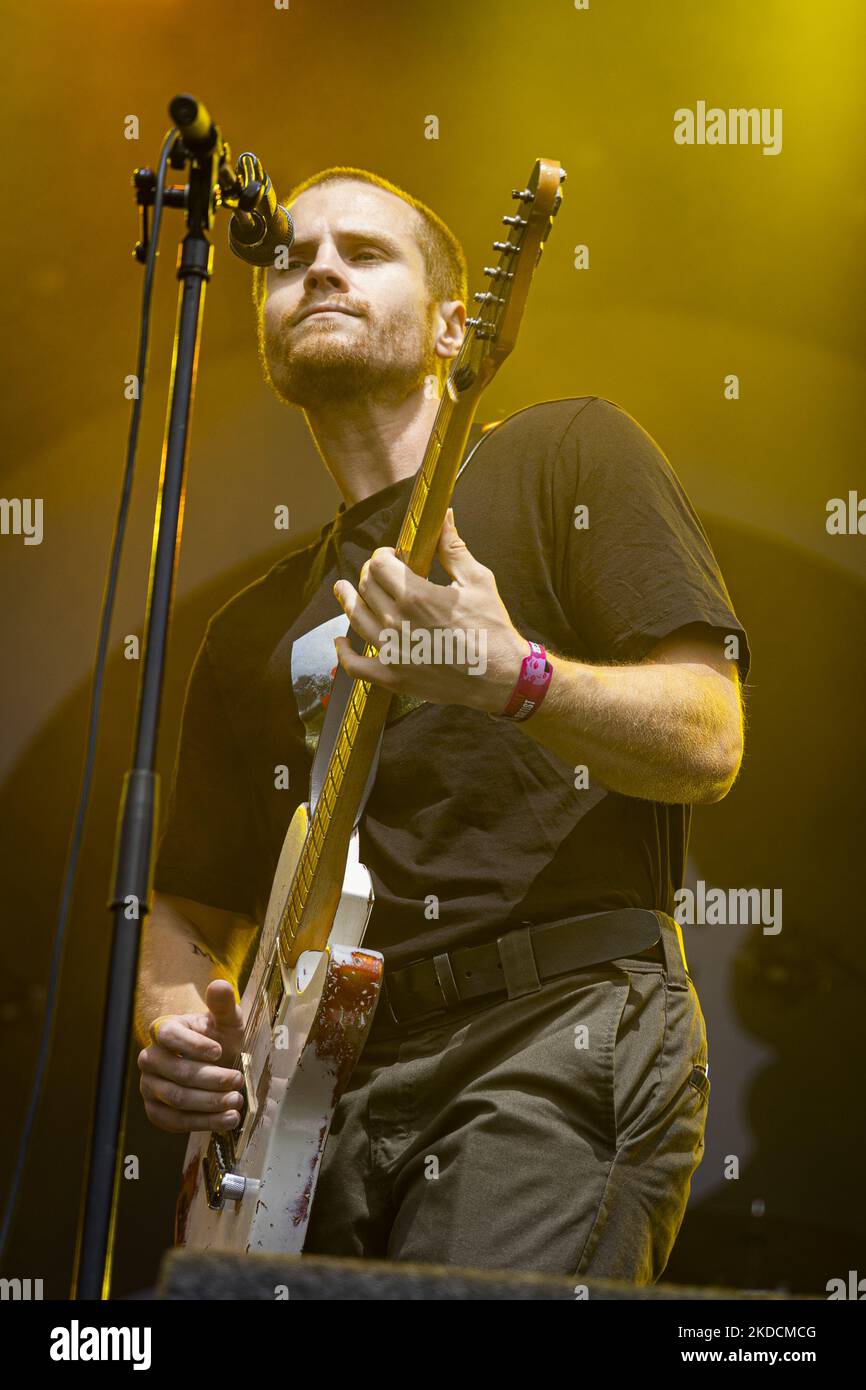 LANDGRAAF, PAYS-BAS - JUIN 19: La Société du poète mort se déroule en direct au Festival Pinkpop 2022 sur 19 juin 2022 à Megaland Landgraaf, pays-Bas. (Photo de Roberto Finizio/NurPhoto) Banque D'Images