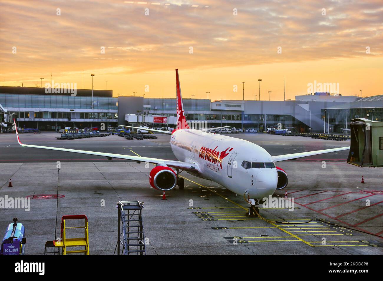Corendon Airlines Boeing 737 MAX 8 à l'aéroport d'Amsterdam Schiphol à Amsterdam (pays-Bas), sur 03 mai 2022. (Photo de Creative Touch Imaging Ltd./NurPhoto) Banque D'Images