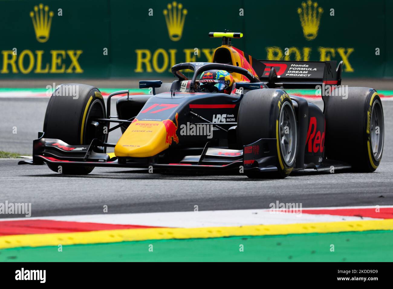 Ayumu Iwasa lors de la session d'entraînement de Formule 2 à Spielberg, Autriche sur 8 juillet 2022. (Photo de Jakub Porzycki/NurPhoto) Banque D'Images
