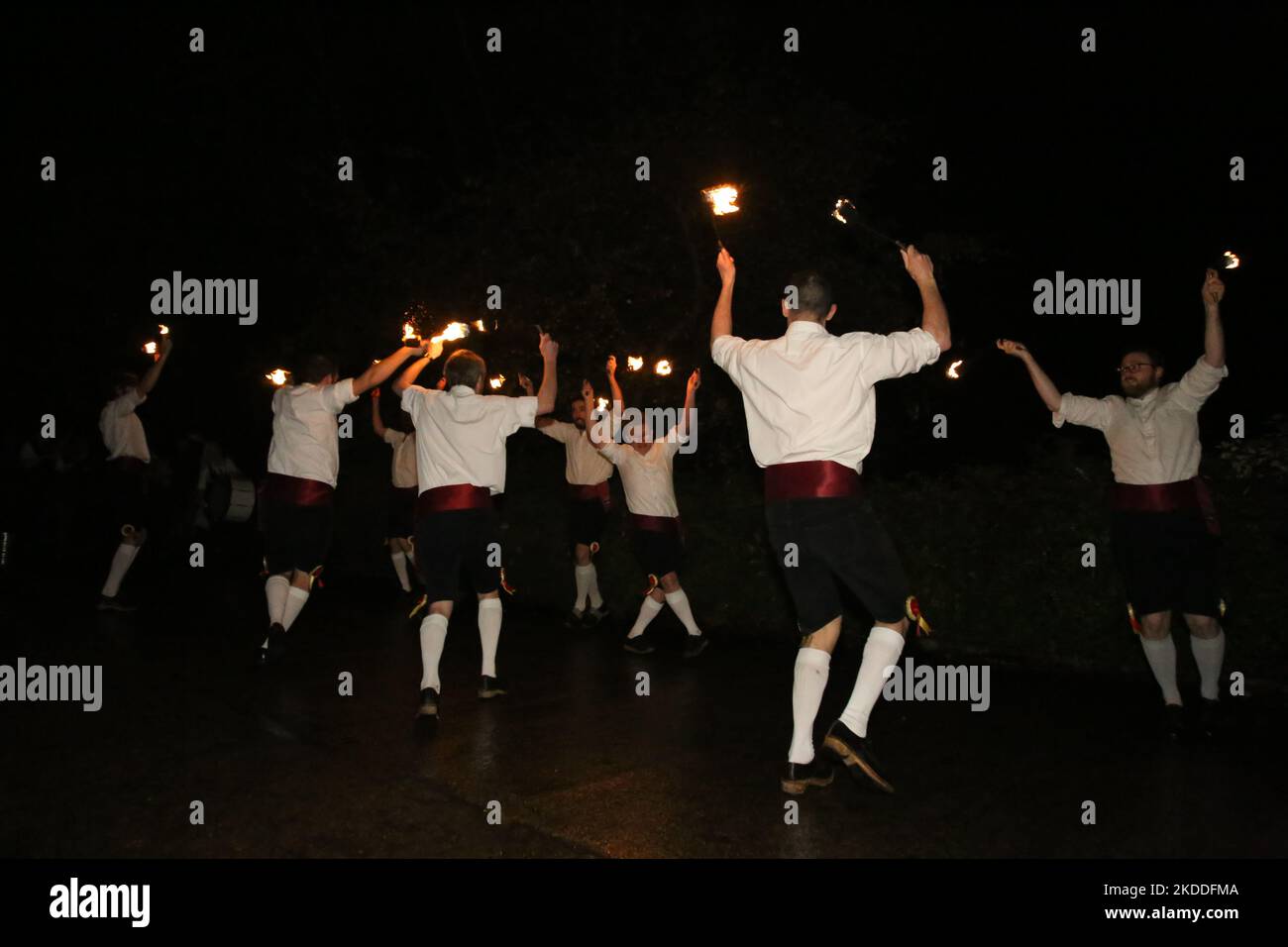 Newcastle upon Tyne, Royaume-Uni, 5th novembre 2022, Kingsman Fire Dance, une fête folklorique traditionnelle sur la soirée Guy Fawkes au Cumberland Arms Pub, crédit: DEW/AlamyLive Banque D'Images