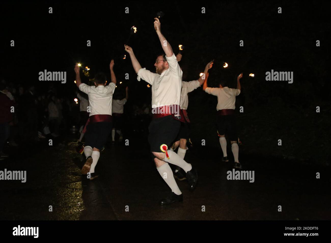 Newcastle upon Tyne, Royaume-Uni, 5th novembre 2022, Kingsman Fire Dance, une fête folklorique traditionnelle sur la soirée Guy Fawkes au Cumberland Arms Pub, crédit: DEW/AlamyLive Banque D'Images
