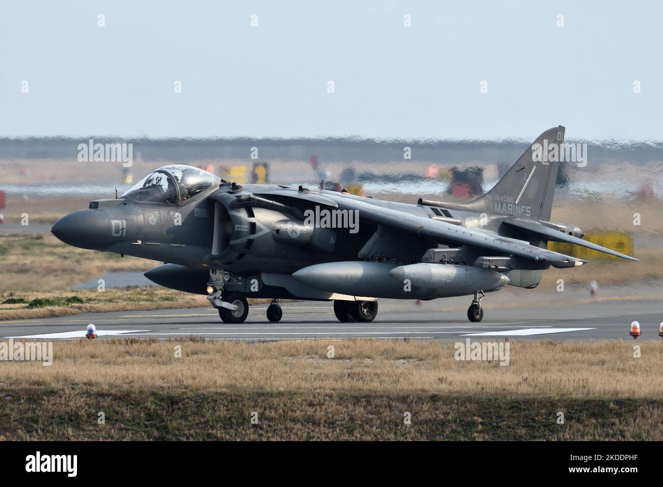 Préfecture de Yamaguchi, Japon - 23 mars 2017 : corps des Marines des États-Unis (USMC) Boeing AV-8B Harrier II de VMA-311 Tomcats. Banque D'Images