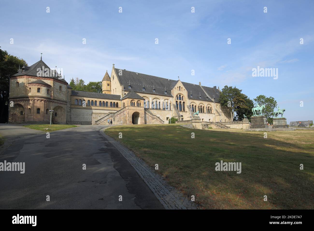 Le Palais impérial de l'UNESCO construit au 10th siècle et marque de repère de Goslar, Harz, Basse-Saxe, Allemagne Banque D'Images