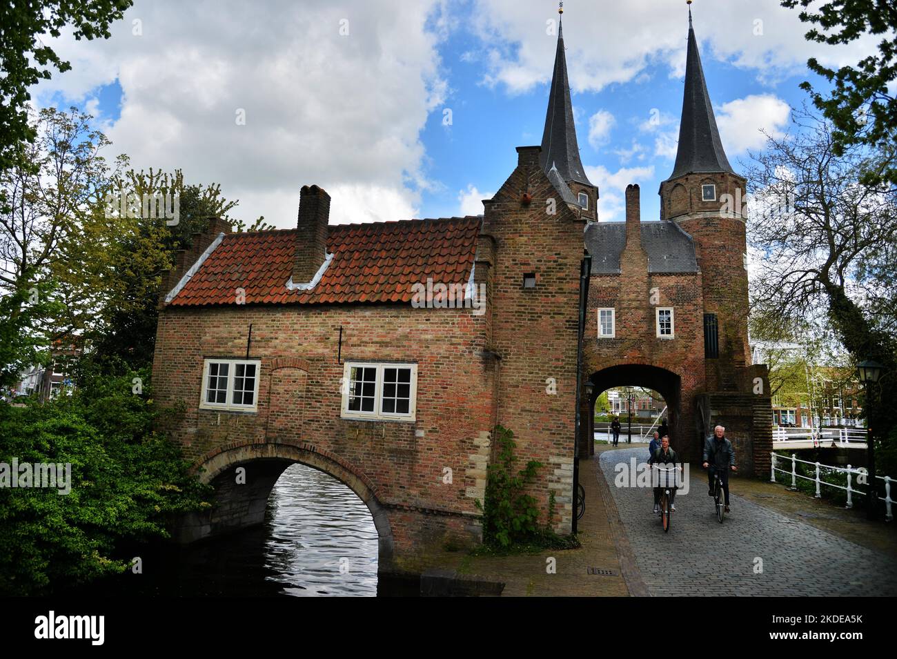 La ville universitaire néerlandaise de Delft le 25,4.2018.Oostpoort, NDL, pays-Bas Banque D'Images