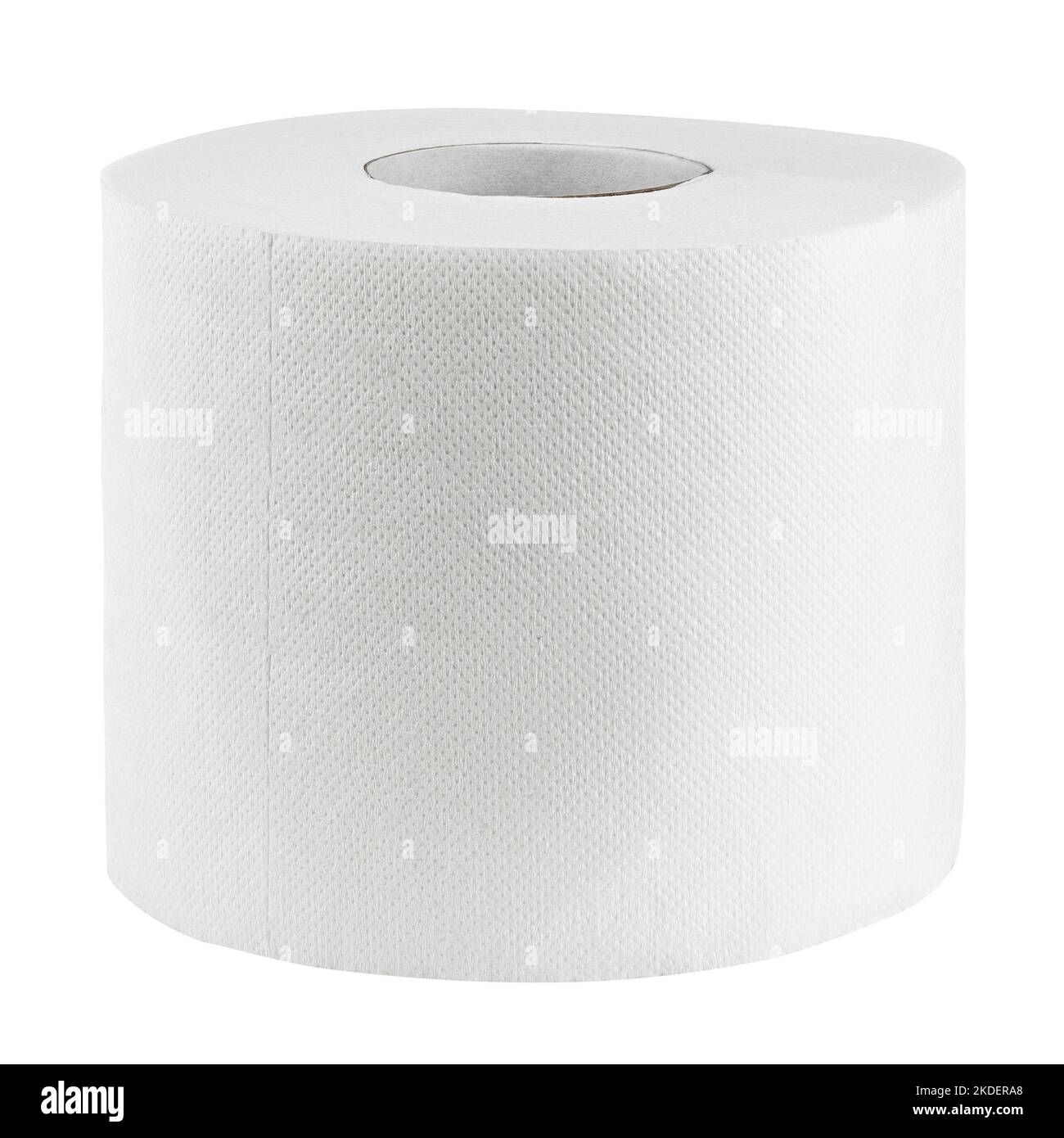 Papier toilette isolé sur fond blanc, chemin d'écrêtage, pleine profondeur de champ Banque D'Images