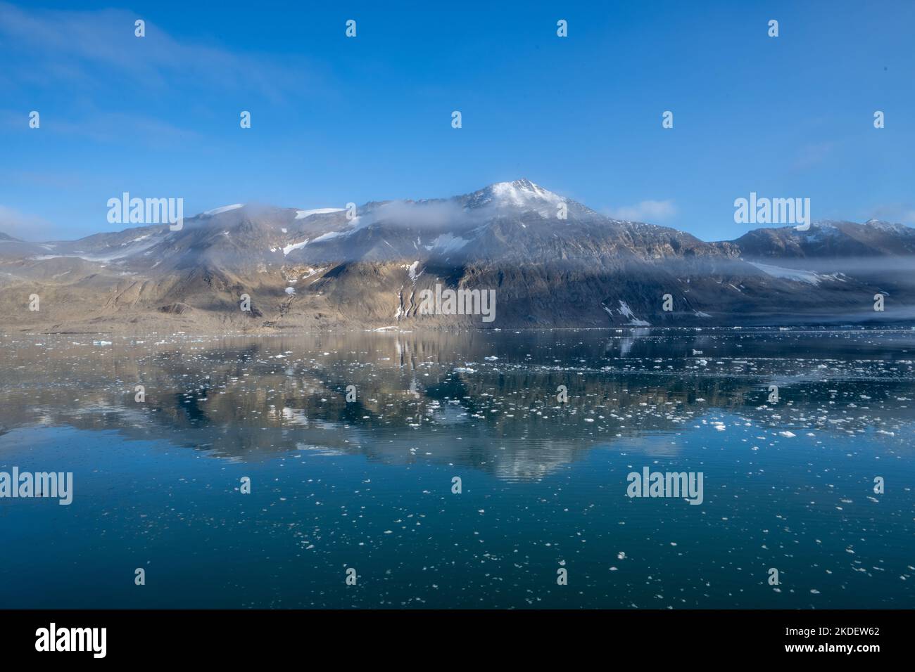 Paysage arctique de la mer du Nord, Longyearbyen, Svalbard, Norvège Banque D'Images