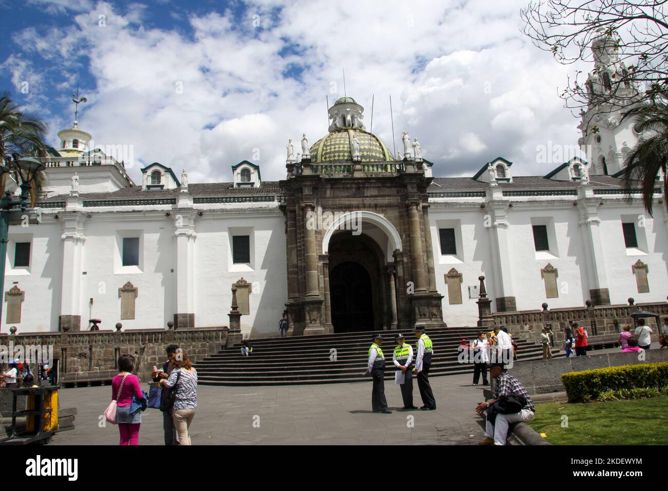 Plaza Grande, Quito Equateur. Banque D'Images