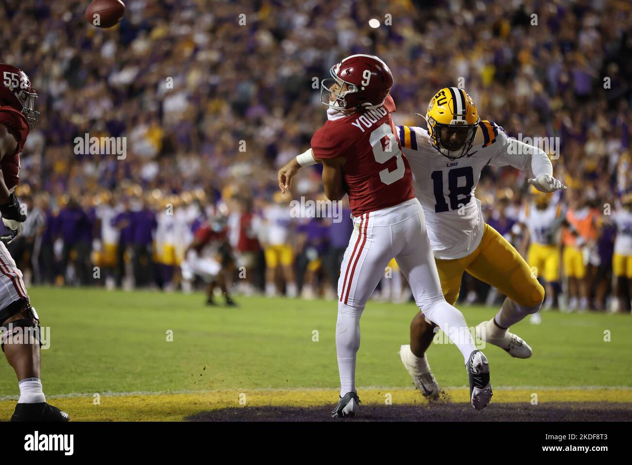 Baton Rouge, États-Unis. 05th novembre 2022. Lors d'un concours de football de la Conférence du Sud-est au stade Tiger à bâton Rouge, en Louisiane, samedi, 5 novembre 2022. (Photo de Peter G. Forest/Sipa USA) crédit: SIPA USA/Alay Live News Banque D'Images