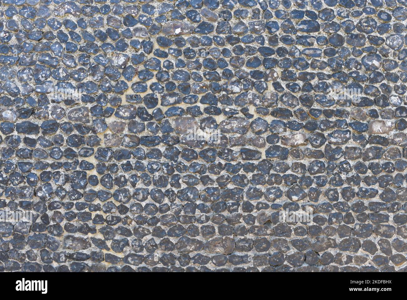 Paroi de silex à cognement, Kent, Angleterre, Royaume-Uni Banque D'Images