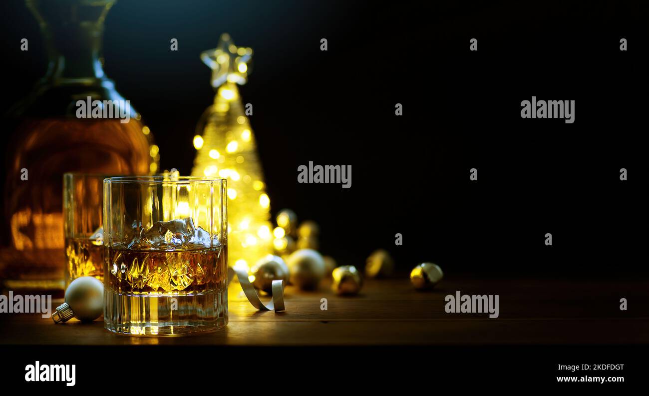 Noël et les fêtes du nouvel an arrière-plan de fête, saison d'hiver. Bonne Année. Banque D'Images