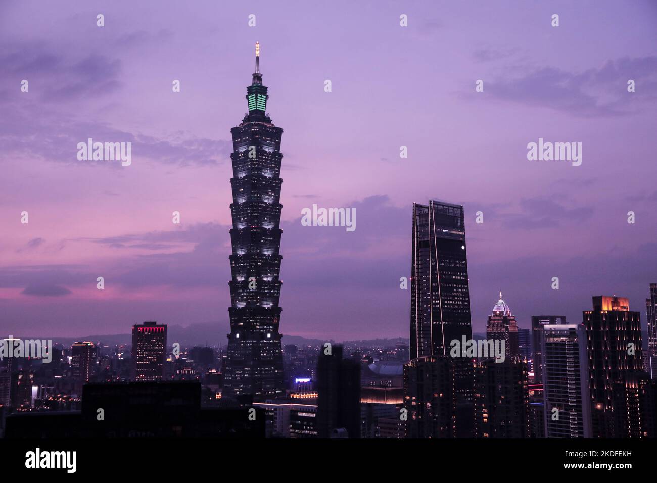 TAIWEI CAPITALE DE TAIWAN Banque D'Images
