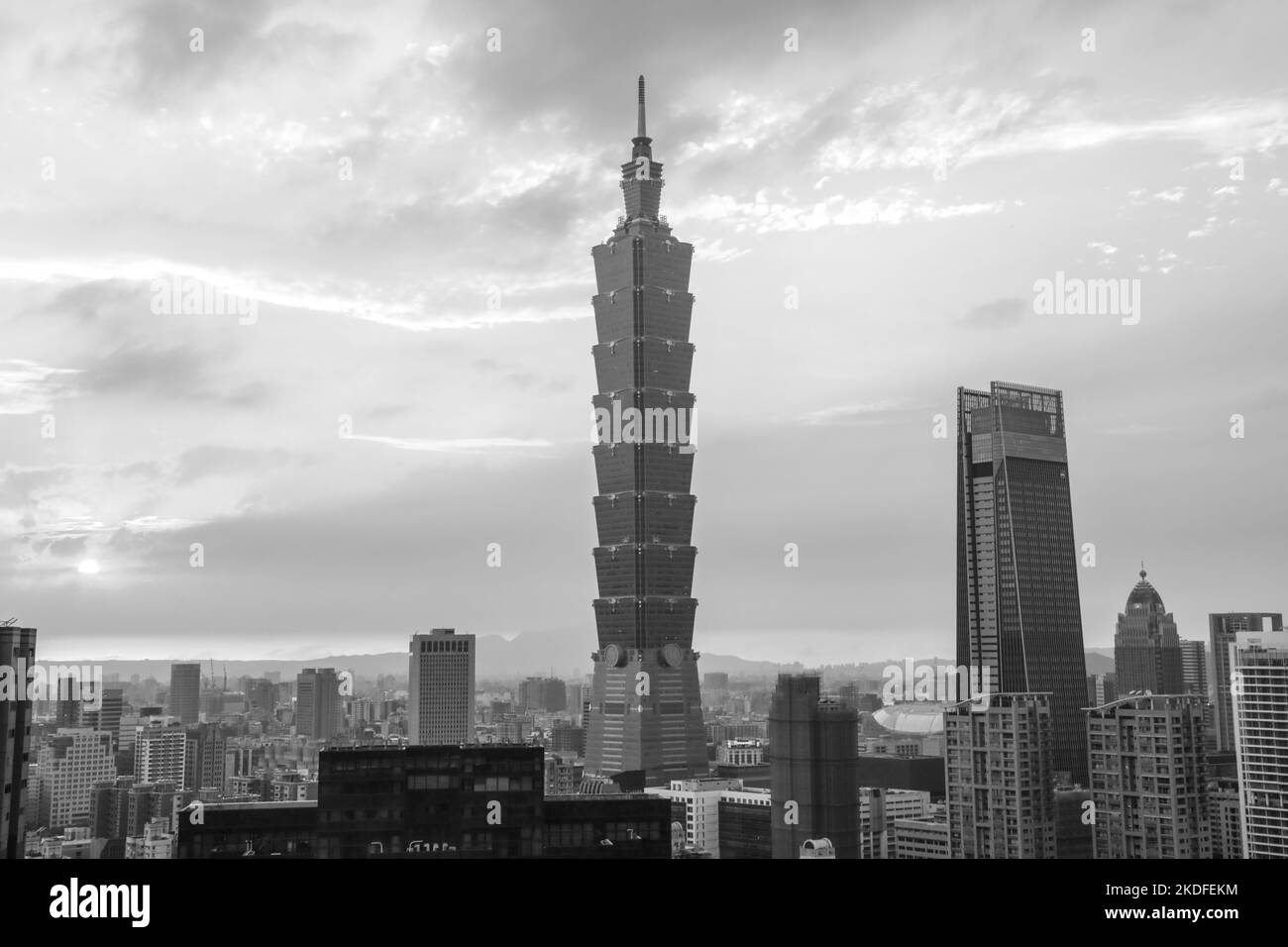 TAIWEI CAPITALE DE TAIWAN Banque D'Images