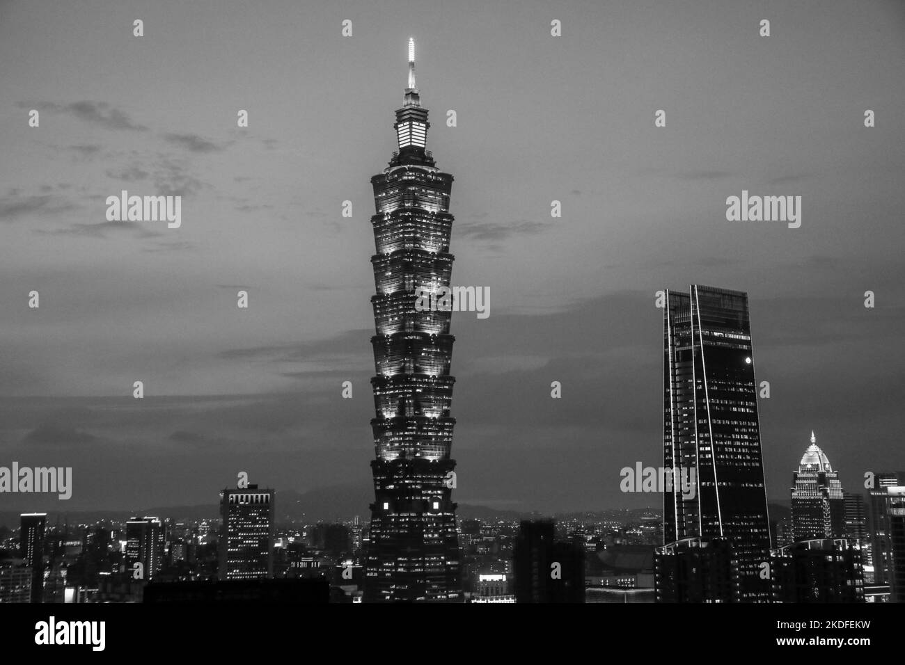 TAIWEI CAPITALE DE TAIWAN Banque D'Images