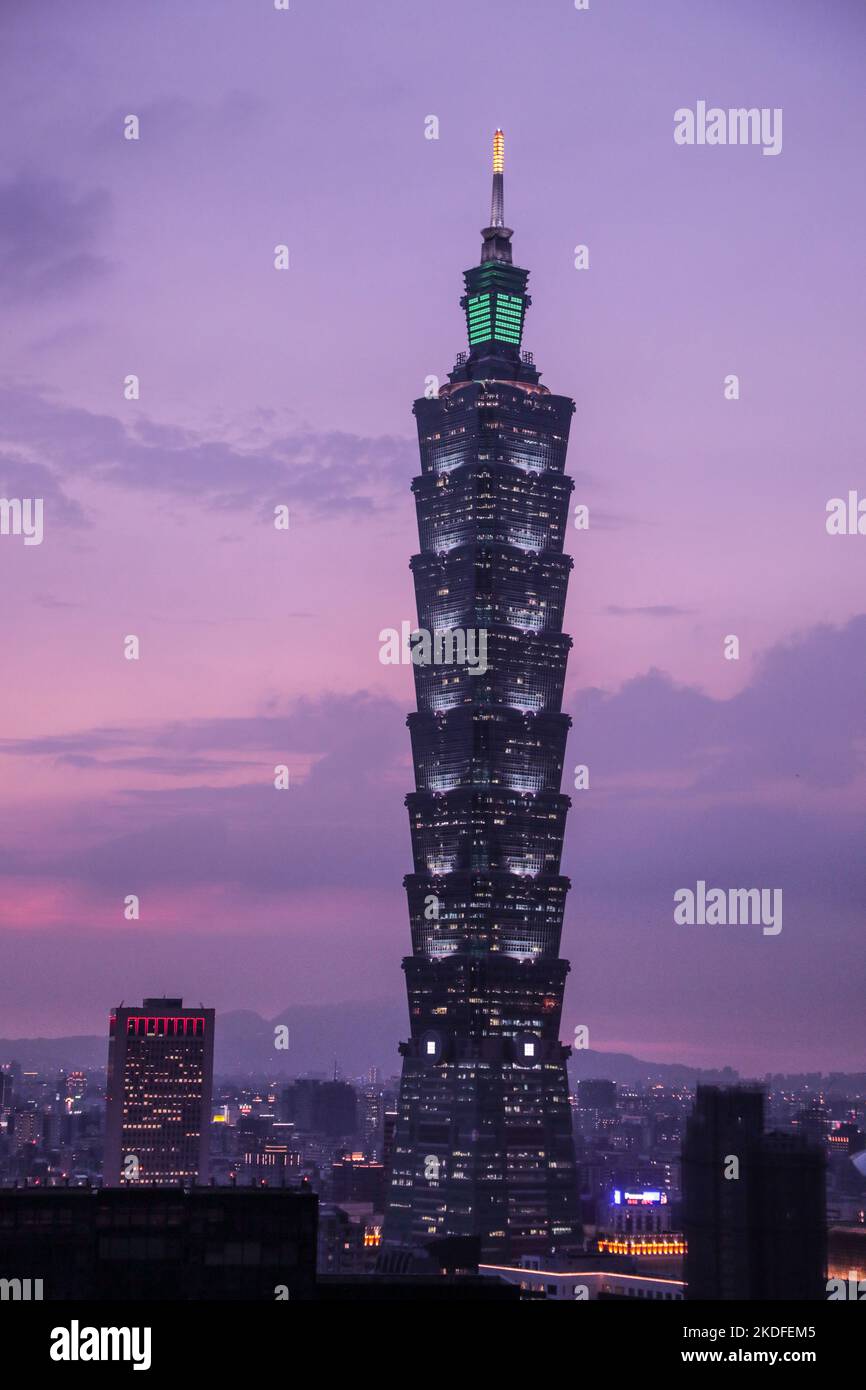 TAIWEI CAPITALE DE TAIWAN Banque D'Images