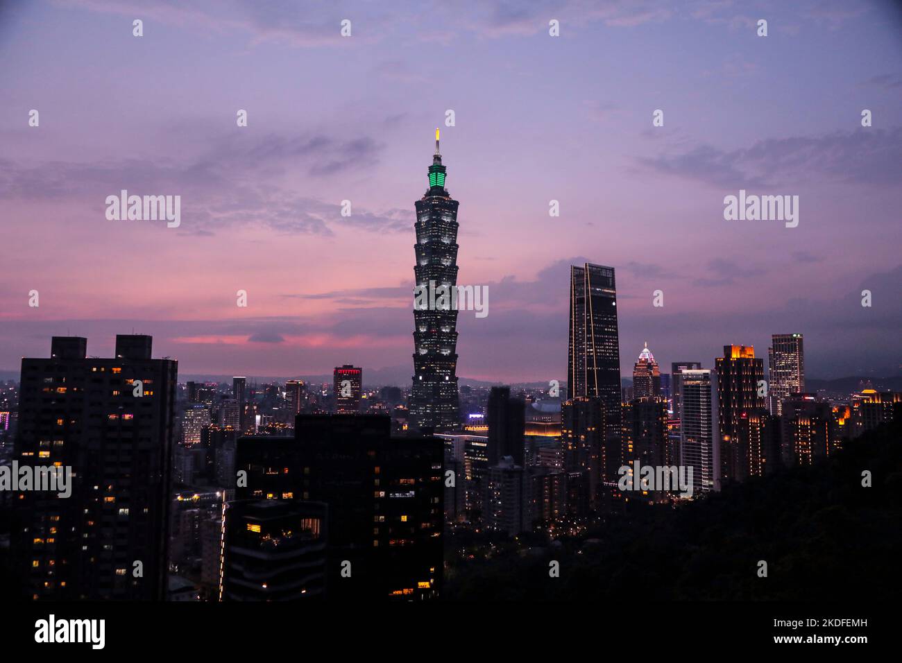 TAIWEI CAPITALE DE TAIWAN Banque D'Images