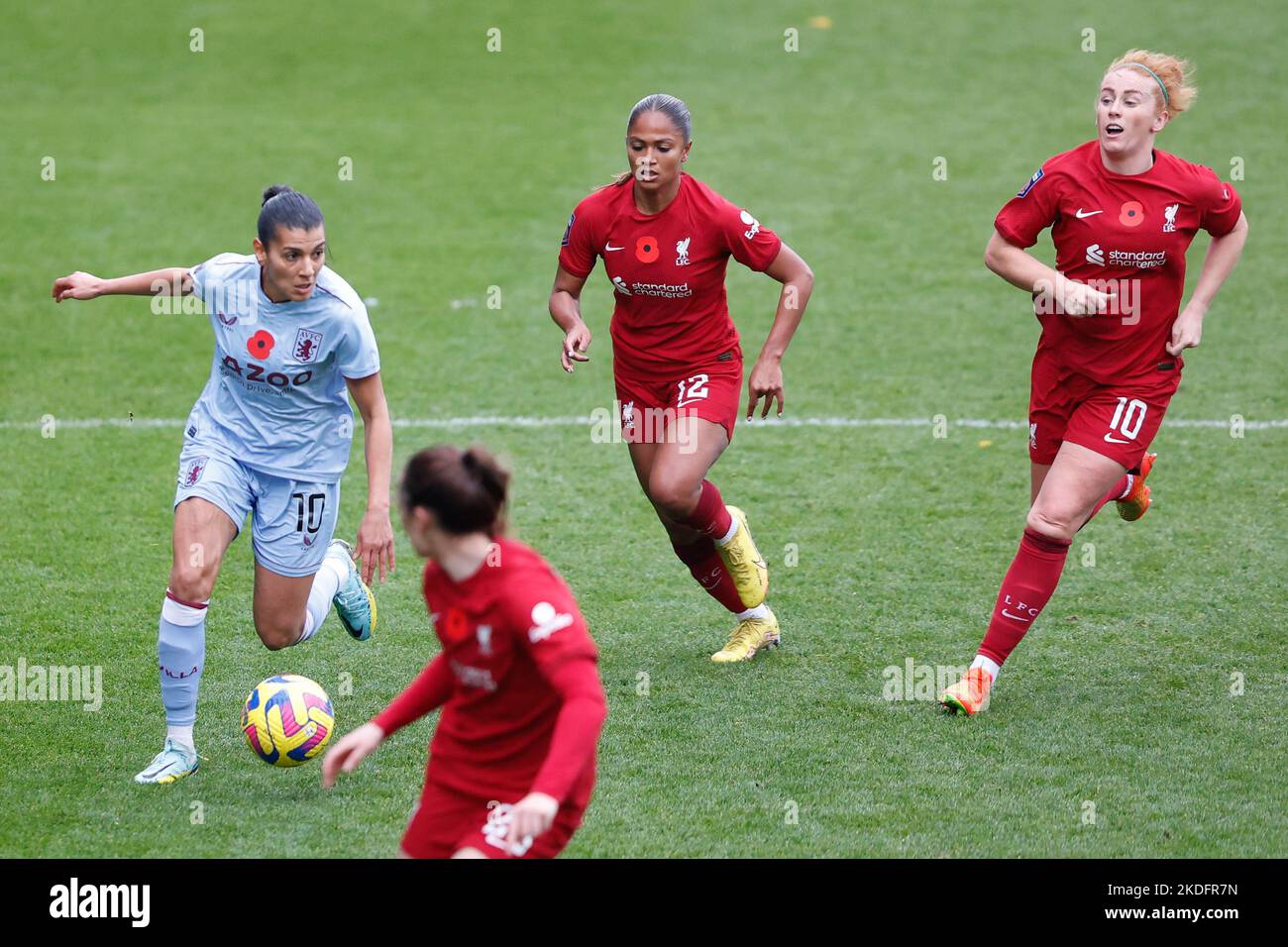 Pendant le match de la Super League des femmes de Fa Liverpool Women contre Aston Villa Women à Prenton Park, Birkenhead, Royaume-Uni, 6th novembre 2022 (photo de Phil Bryan/News Images) Banque D'Images