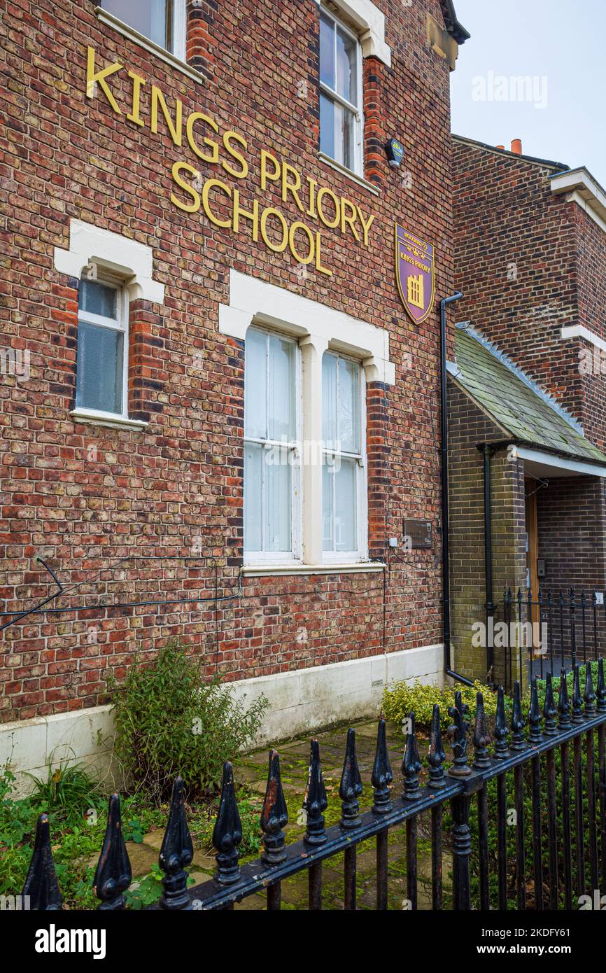 Kings Priory School Tynemouth UK - établi comme l'école Kings en 1860 et converti au statut d'académie comme l'école Kings Priory School en 2013. Banque D'Images