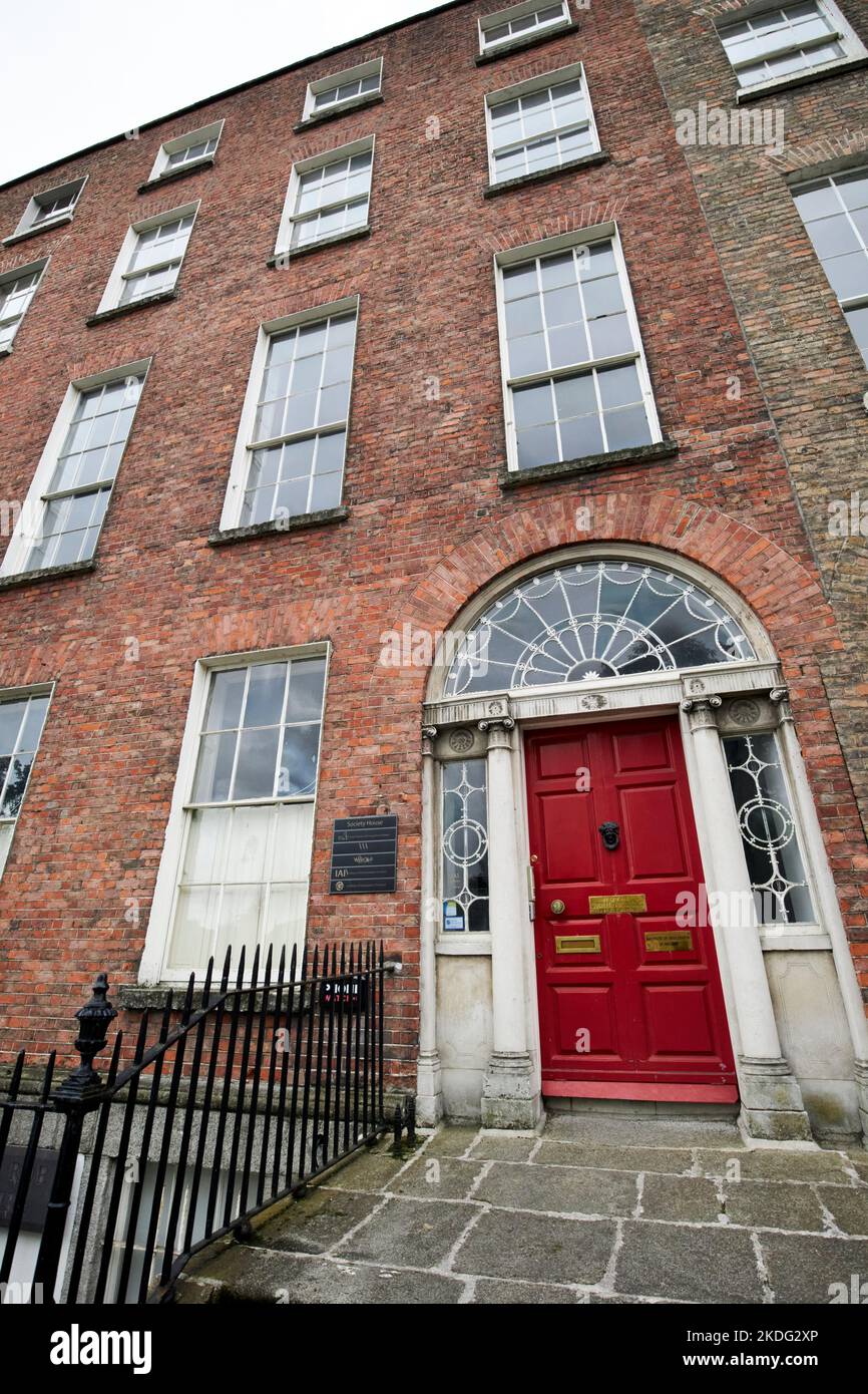 maison de société 63 place merrion abritant la société royale des antiquaires dublin république d'irlande Banque D'Images