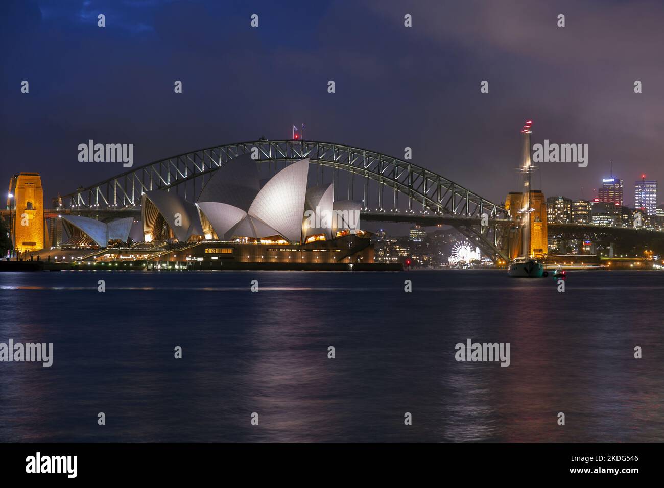 Opera House et le Harbour Bridge Banque D'Images