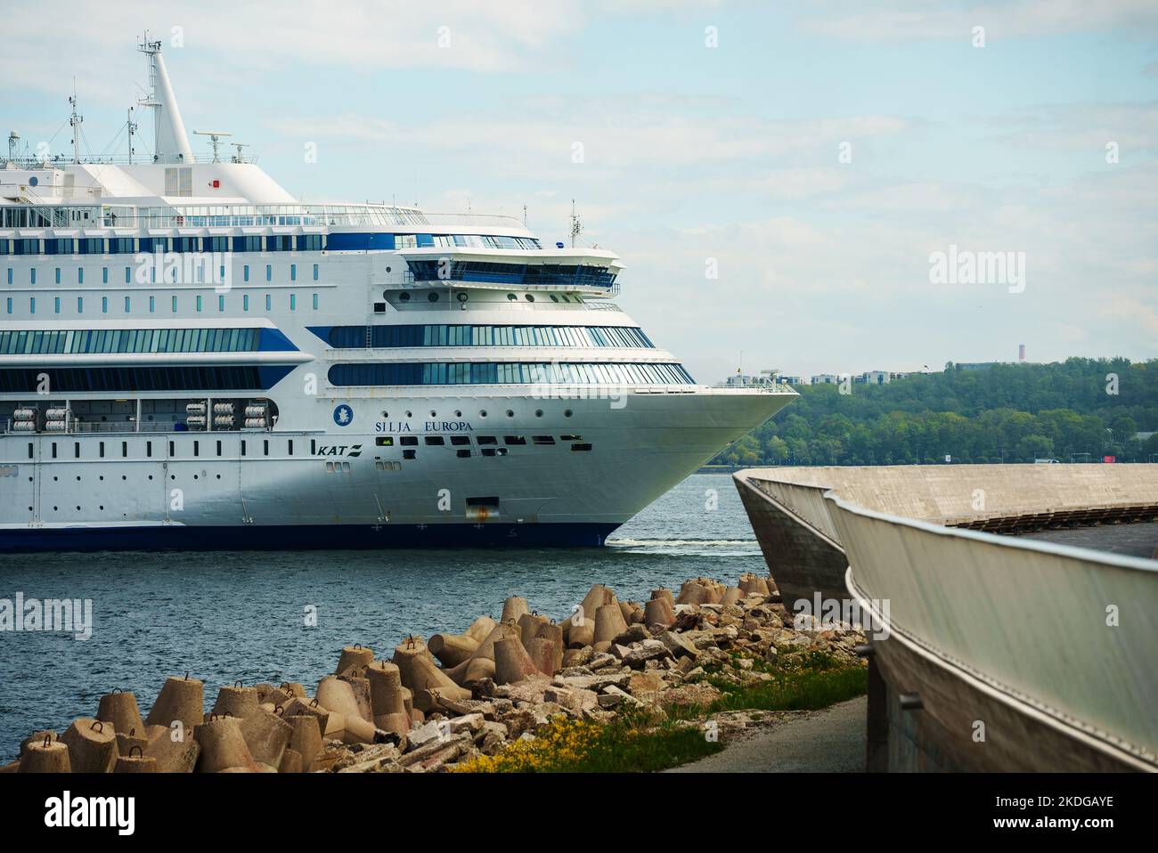 Tallinn, Estonie - 30.05.2022: Mme Silja Europa cruiseferry. Banque D'Images