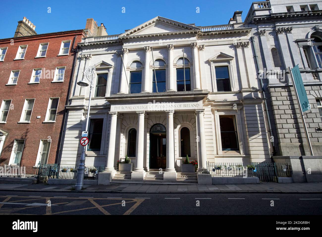 le collège royal des médecins d'irlande kildare street dublin république d'irlande Banque D'Images