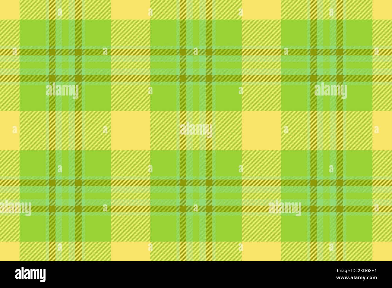 Tissu à carreaux vectoriels. Carreaux écossais en tissu. Motif de texture arrière-plan sans couture de couleur jaune et verte. Illustration de Vecteur