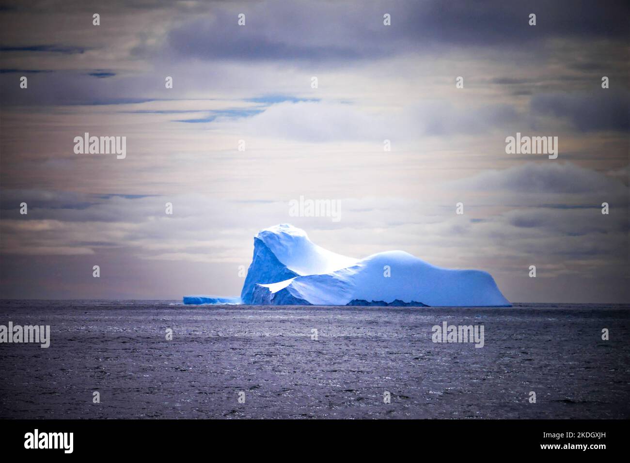 Un iceberg flottant en Antarctique Banque D'Images
