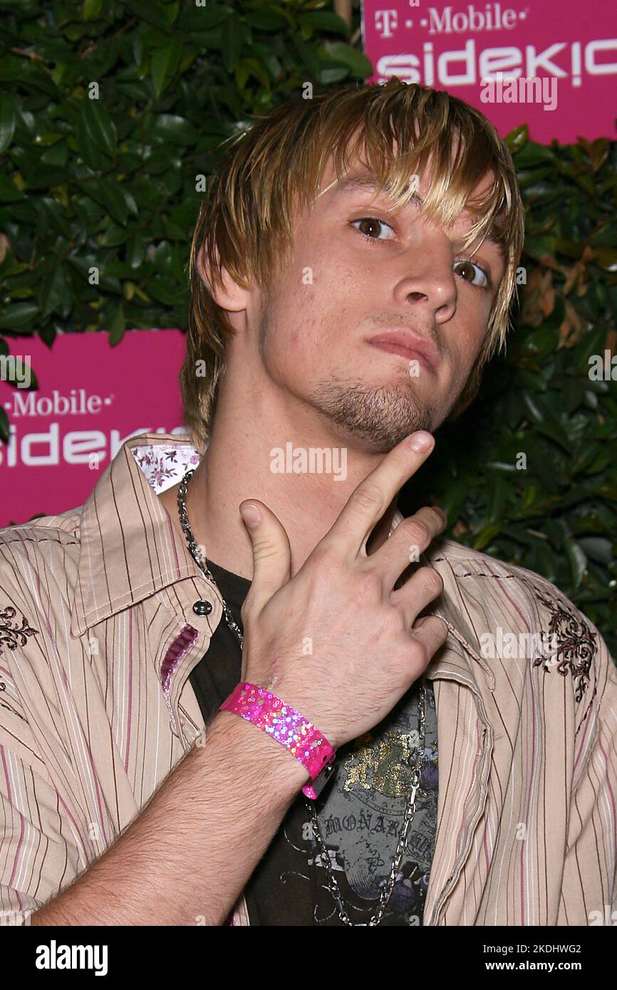 ARCHIVE: 20 juin 2006 - Hollywood, Californie - Aaron carter. La toute dernière arrivée d'Hollywood avec le lancement du T-Mobile Sidekick 3 - arrivées au Hollywood Palladium. Crédit photo : Zach Lipp/AdMedia/MediaPunch Banque D'Images