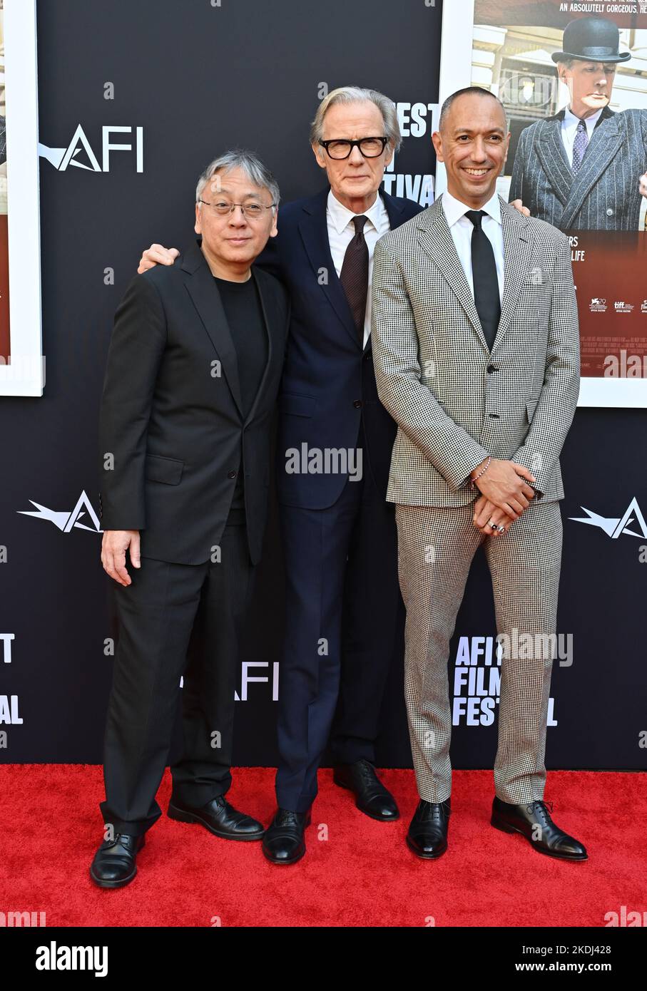 Los Angeles, États-Unis. 06th novembre 2022. Kazuo Ishiguro, Bill Nighy et Oliver Hermanus lors de la première pour « vivre » au TCL Chinese Theatre, Hollywood. Crédit photo : Paul Smith/Alamy Live News Banque D'Images