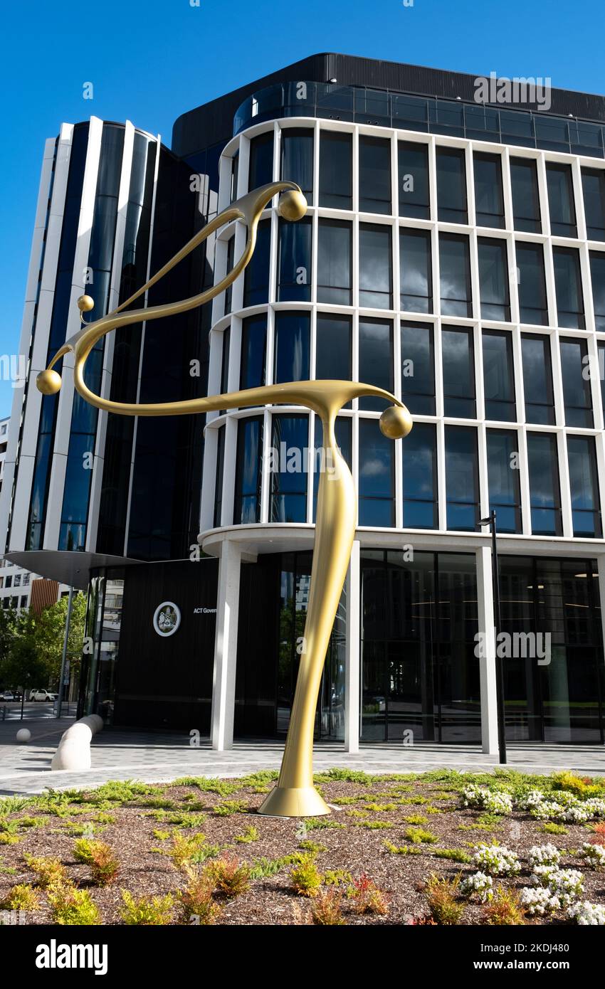 Big Snake - sculpture de Phil Price, Constitution place, Canberra ACT, Australie Banque D'Images