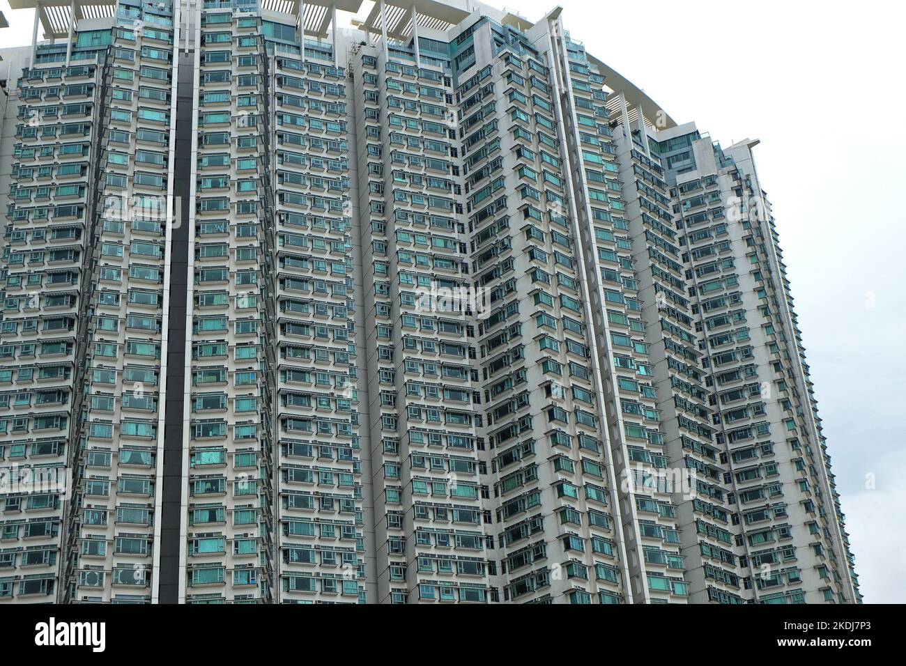 Architecture extérieure et design de haut condominium - Ocean Park, Hong Kong Banque D'Images