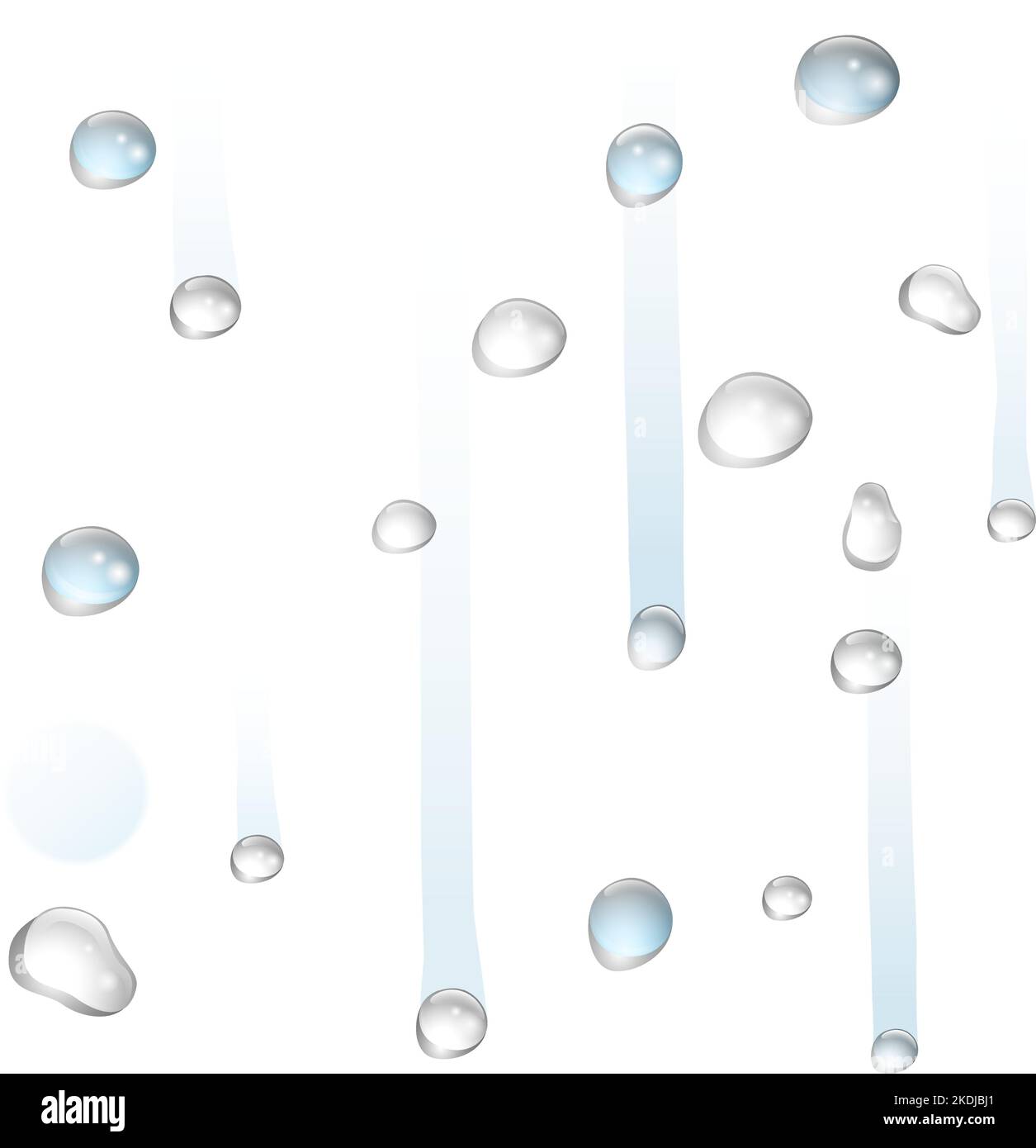 Gouttes de pluie gouttes goutte gouttes d'eau arrière-plan Illustration de Vecteur
