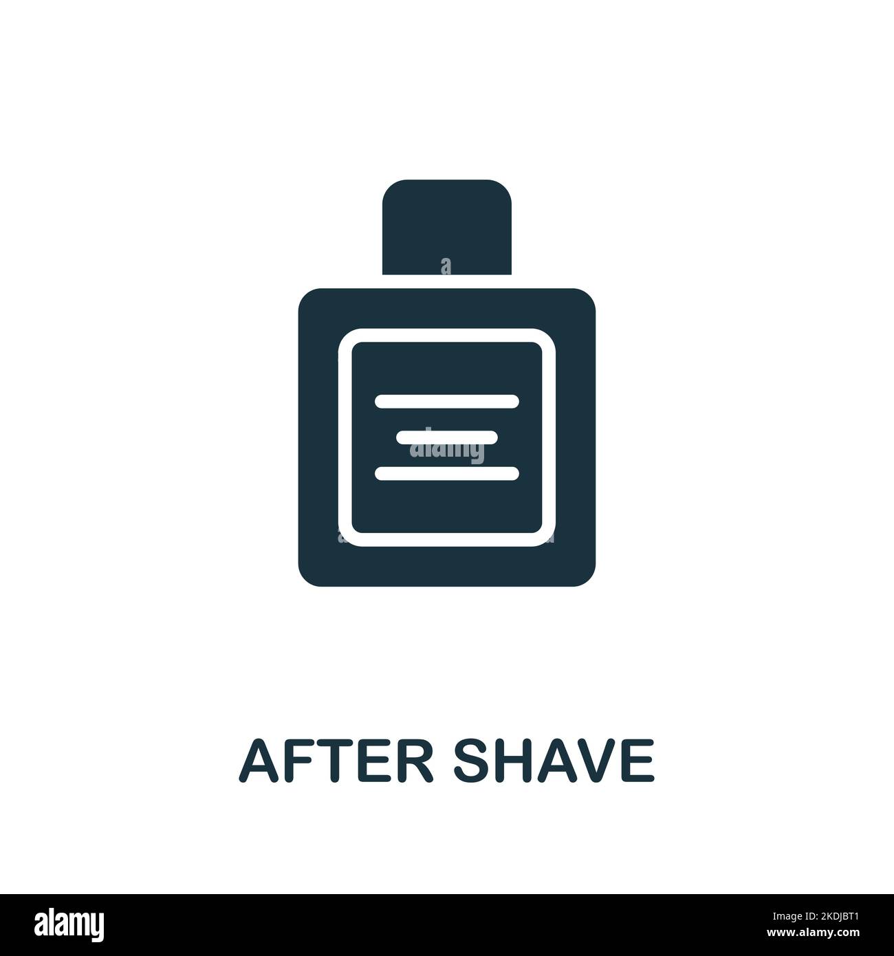 Icône après le rasage. Monochrome simple Barber Shop icône pour modèles, web design et infographies Illustration de Vecteur