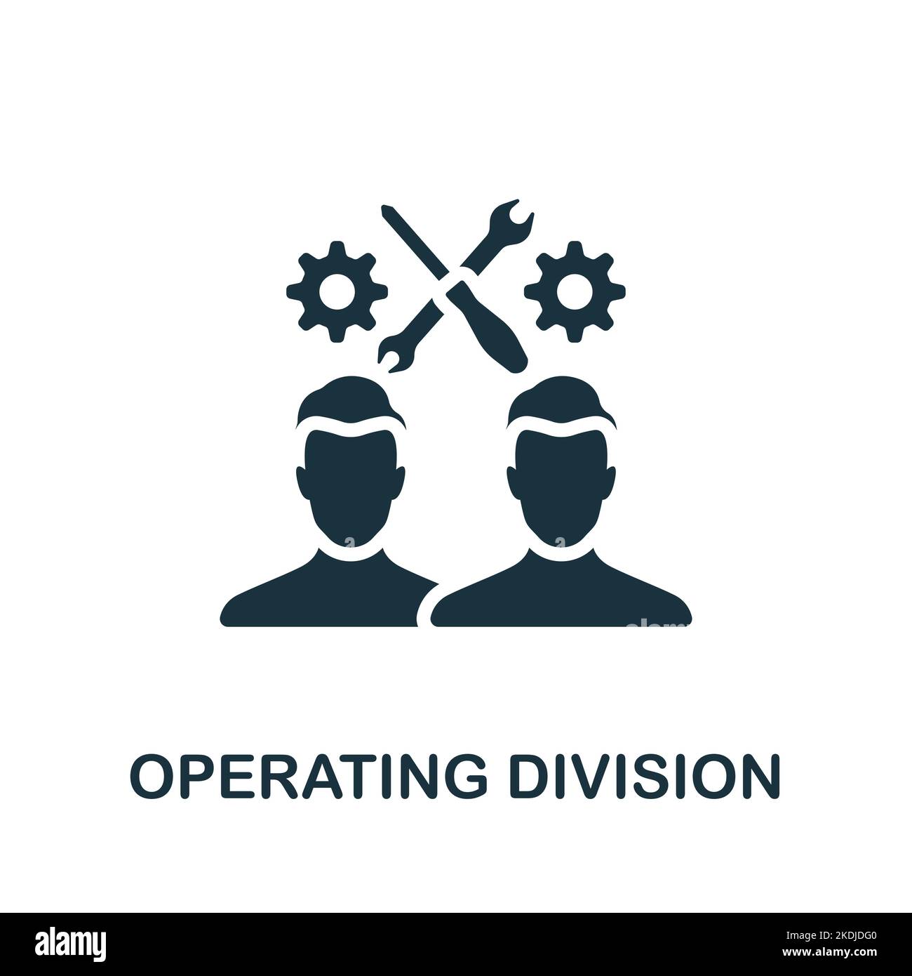 Icône de la division opérationnelle. Icône de structure d'entreprise ...