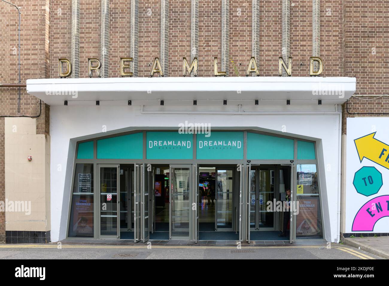 Entrée à Dreamland, Margate, Kent, Angleterre, Royaume-Uni Banque D'Images