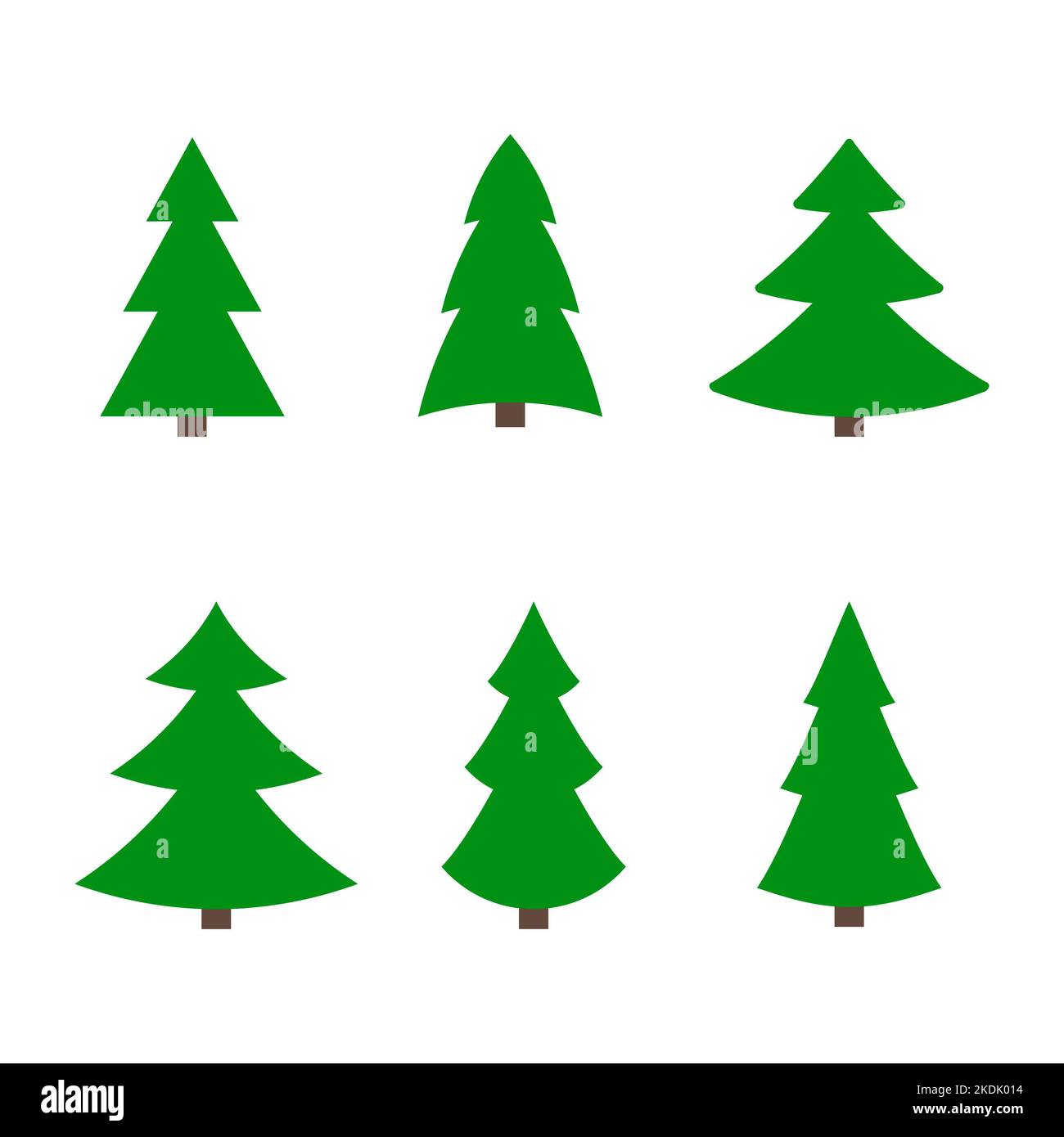 Icône de la série d'arbres de Noël. Illustration vectorielle Banque D'Images Icône de la série d'arbres de Noël. Illustration vectorielle Banque D'Images