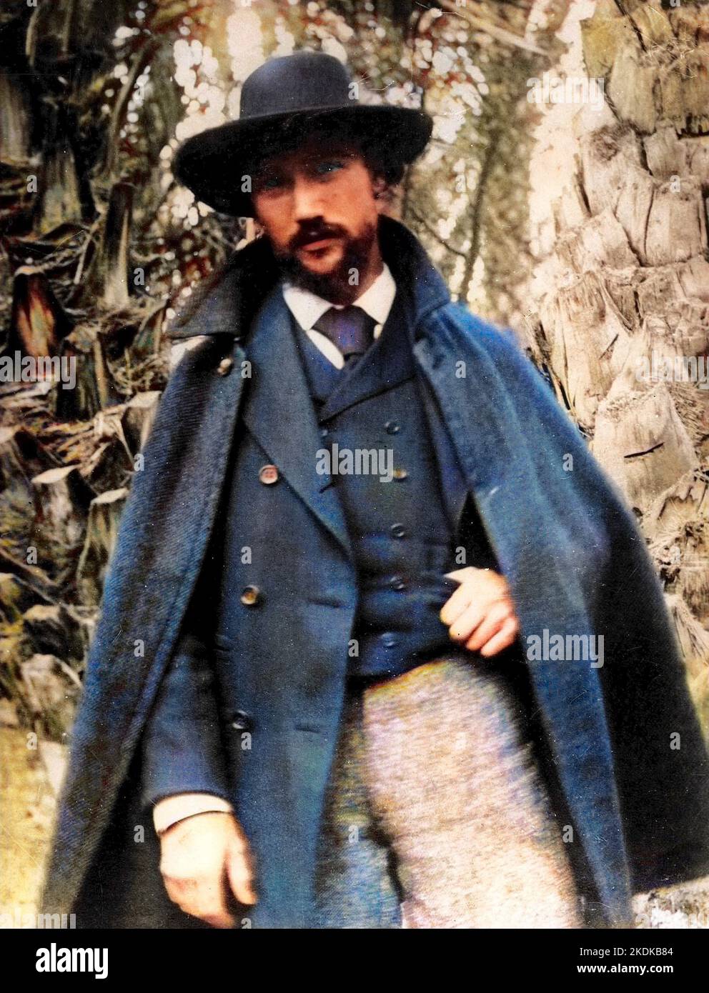 L'ecrivain Andre Gide a Biskra en Algerie vers 1896 Banque D'Images