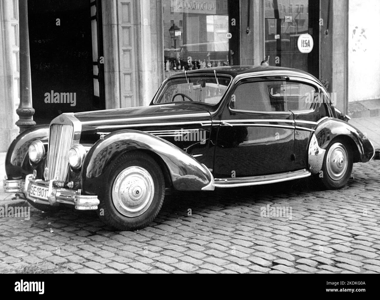 Voiture delage Banque d'images noir et blanc - Alamy