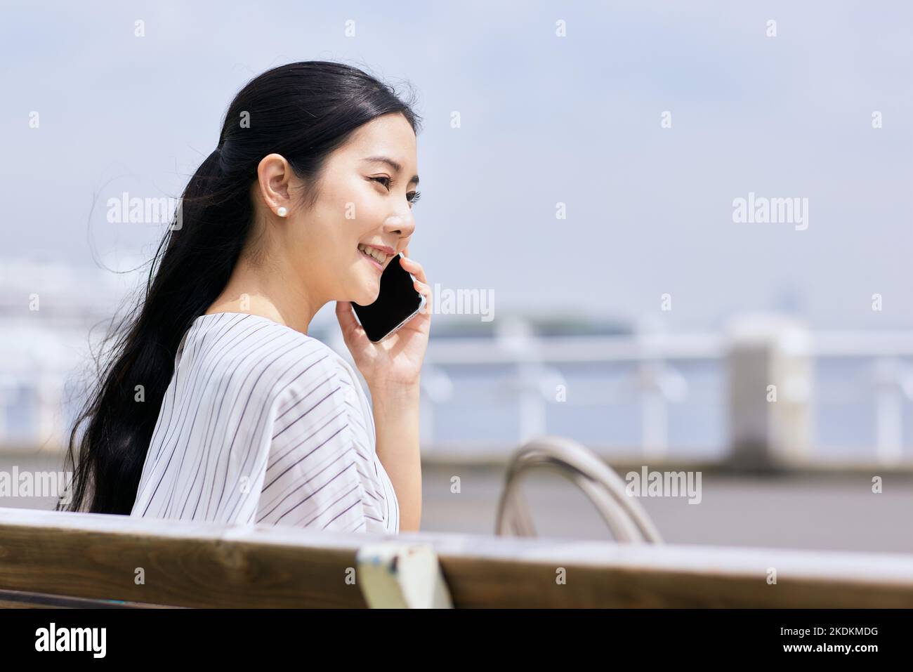 Les jeunes Japonais woman portrait Banque D'Images