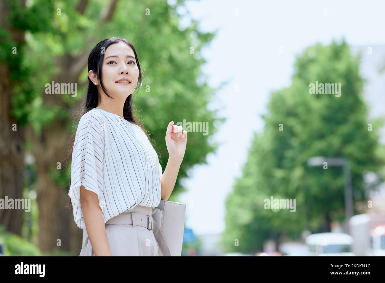 Les jeunes Japonais woman portrait Banque D'Images