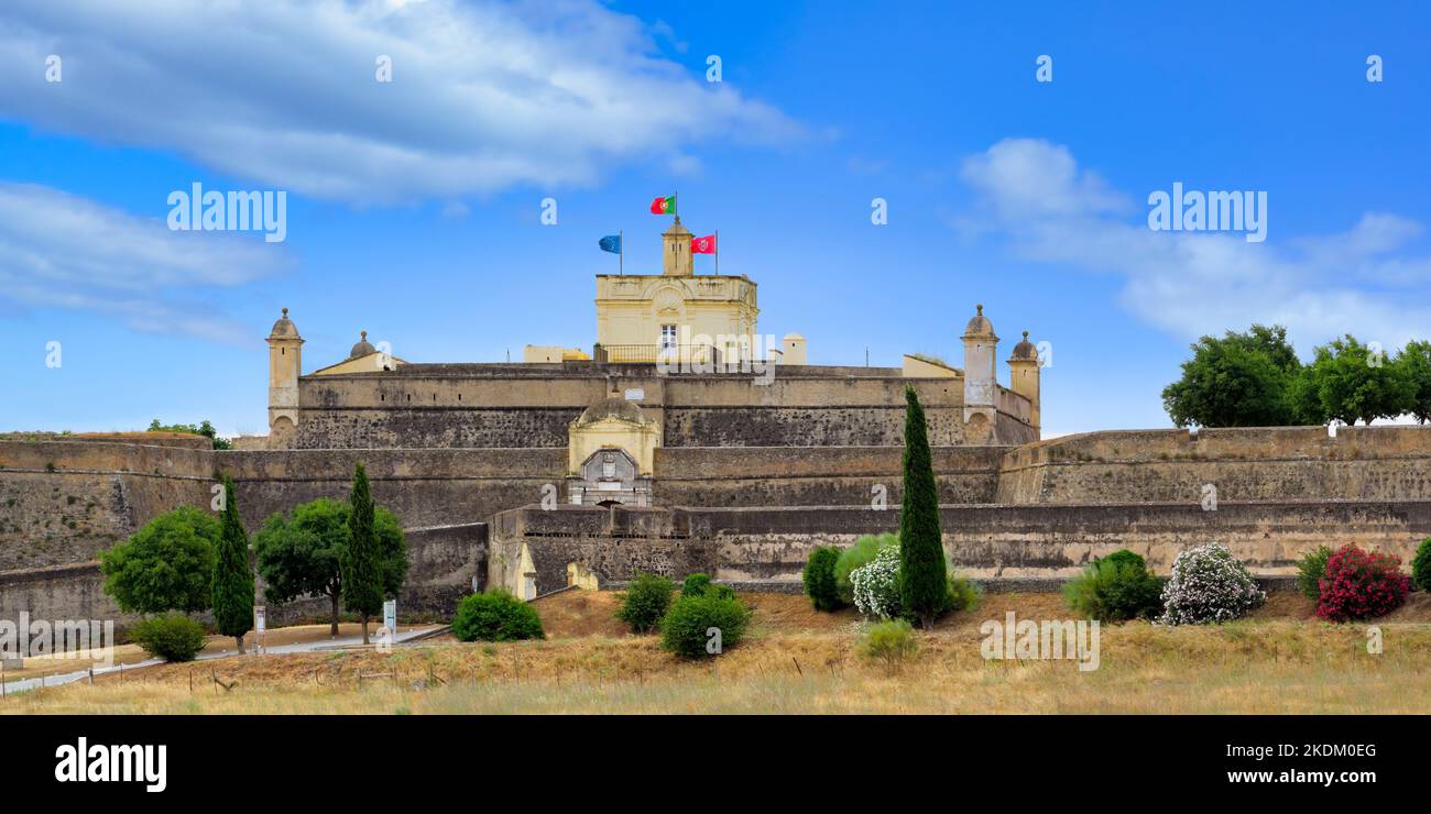 17th Century Saint Lucy ou fort de Saint Luzia, Elvas, Alentejo, Portugal Banque D'Images
