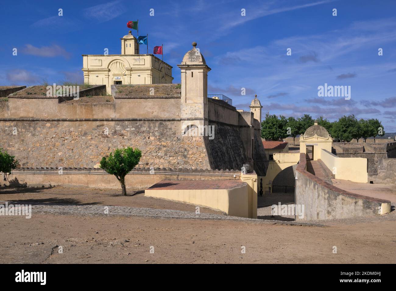 17th Century Saint Lucy ou fort de Saint Luzia, Elvas, Alentejo, Portugal Banque D'Images