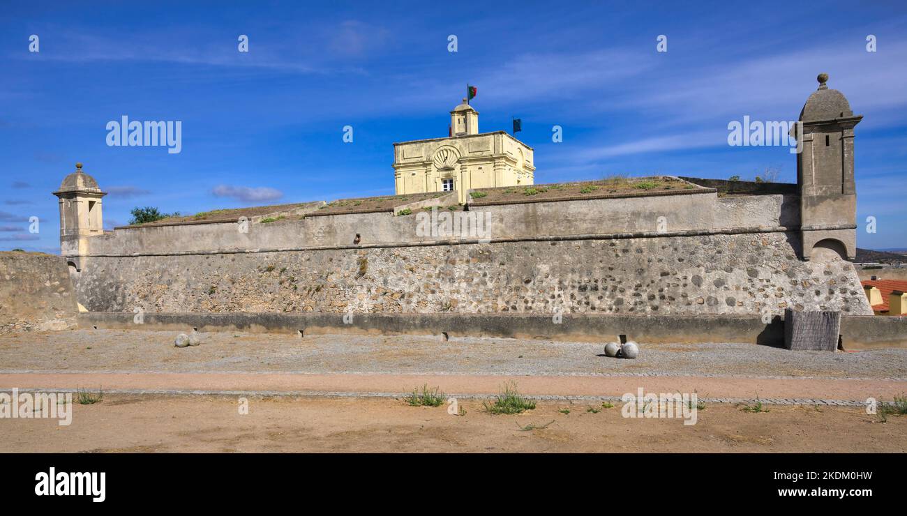 17th Century Saint Lucy ou fort de Saint Luzia, Elvas, Alentejo, Portugal Banque D'Images